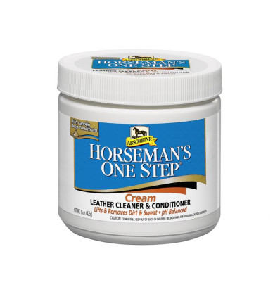 Čistící balzám na kožené výrobky Absorbine Horseman´s One Step cream