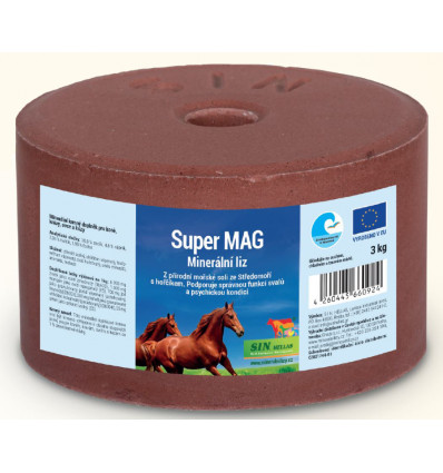 Super Mag EKO, minerální liz s hořčíkem, vápníkem a fosforem