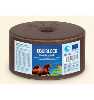Equiblok, minerální solný liz pro koně s vitamíny a enzymy